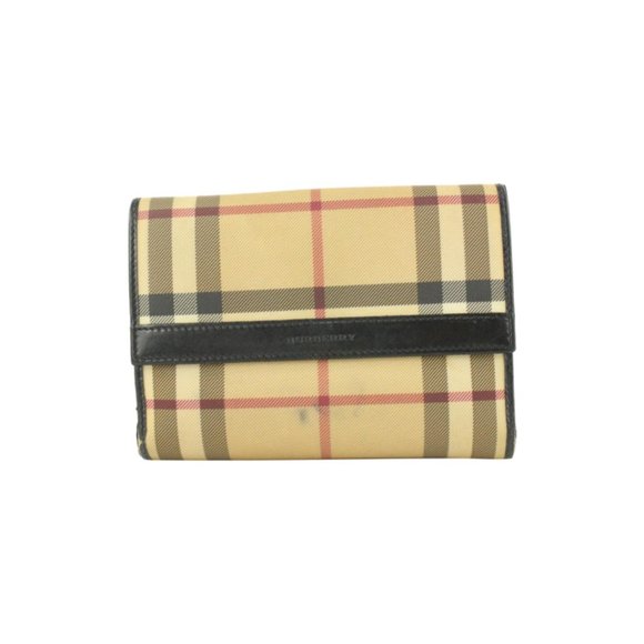 Burberry Nova Check Compact Wallet 14bur624 - Picture 1 of 12